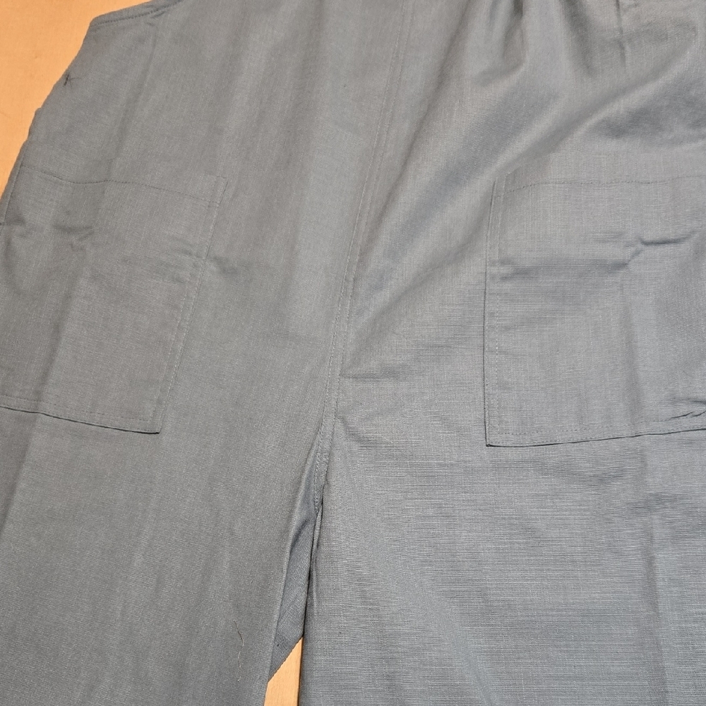 Z107 NWT Zenana Woven Knot Strap Washed Twill Denim Overalls Cropped Utility Tie - Picture 4 of 12